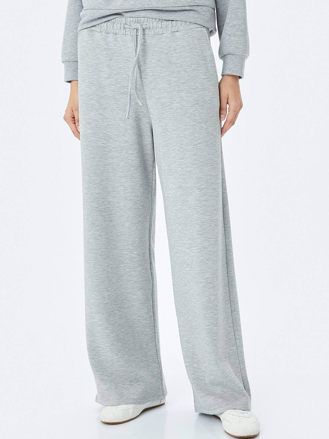 

Koton Women Mid-Rise Relaxed-Fit Joggers, Grey
