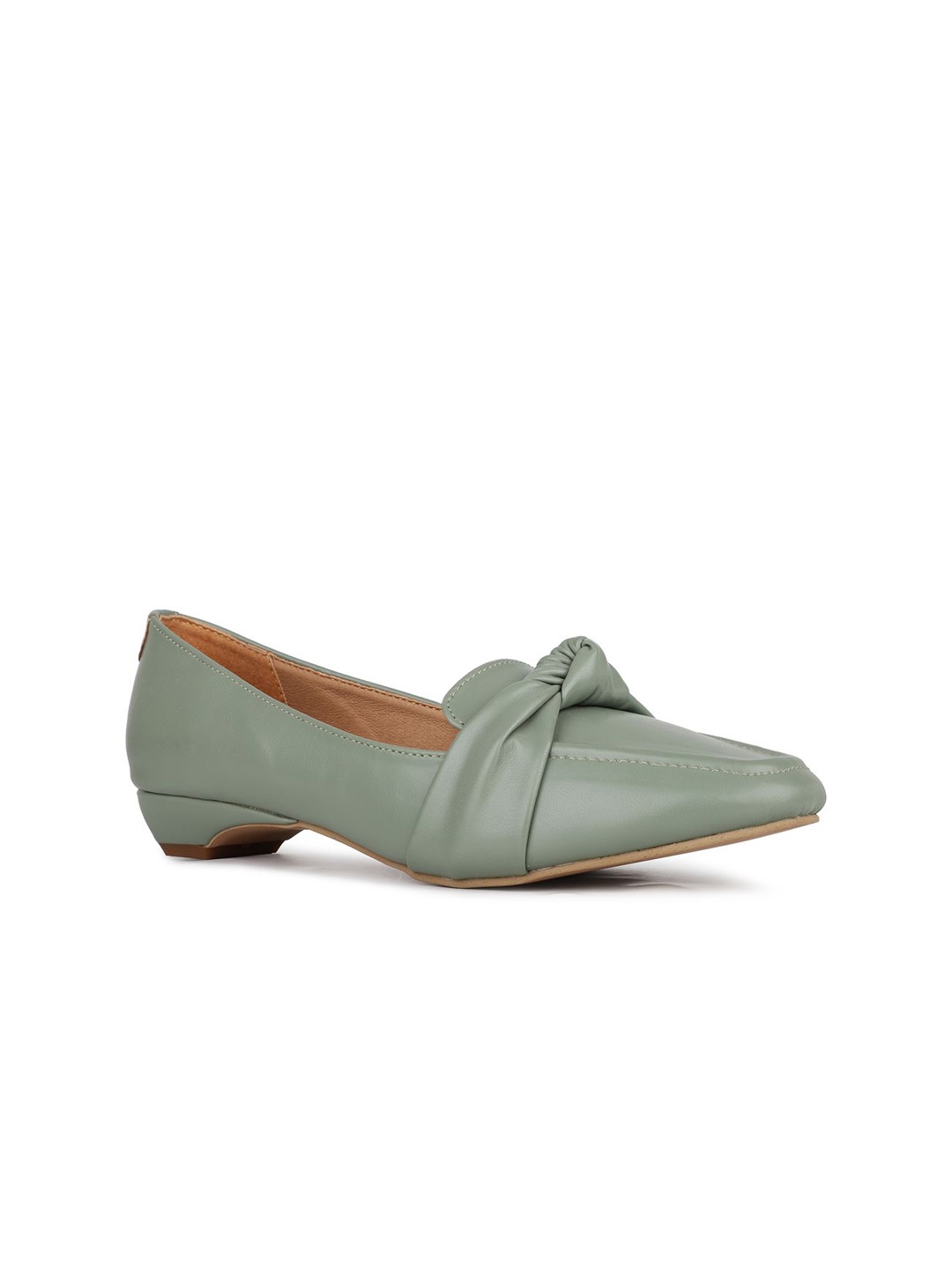 

Inc 5 Women Pointed Toe Ballerinas with Bows Flats, Green