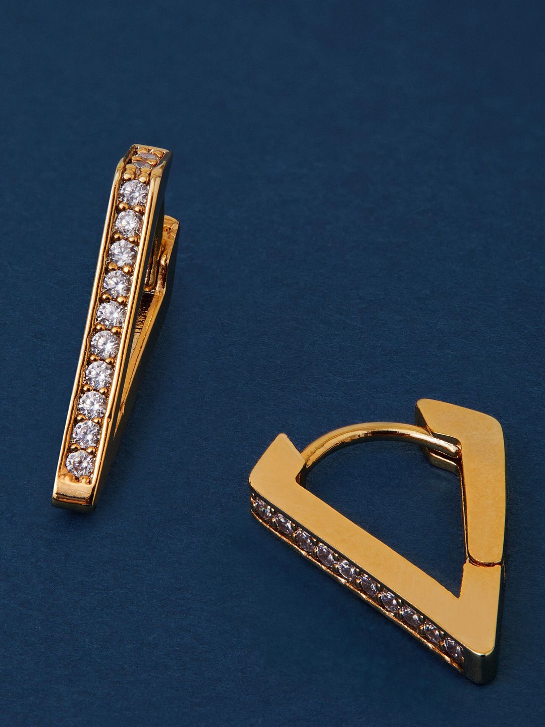 

Accessorize Triangular Hoop Earrings, Gold