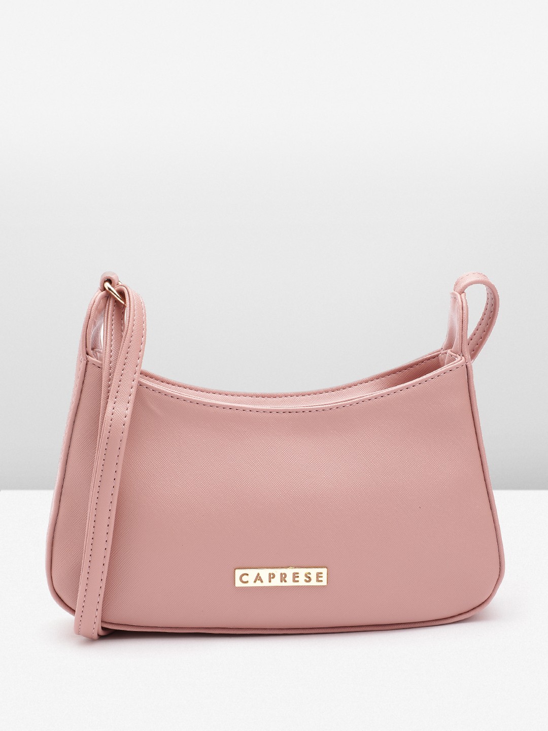 

Caprese Textured Structured Sling Bag, Pink