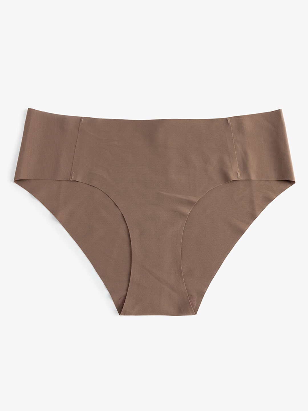 

Koton Women Mid-Rise Seamless Briefs, Brown