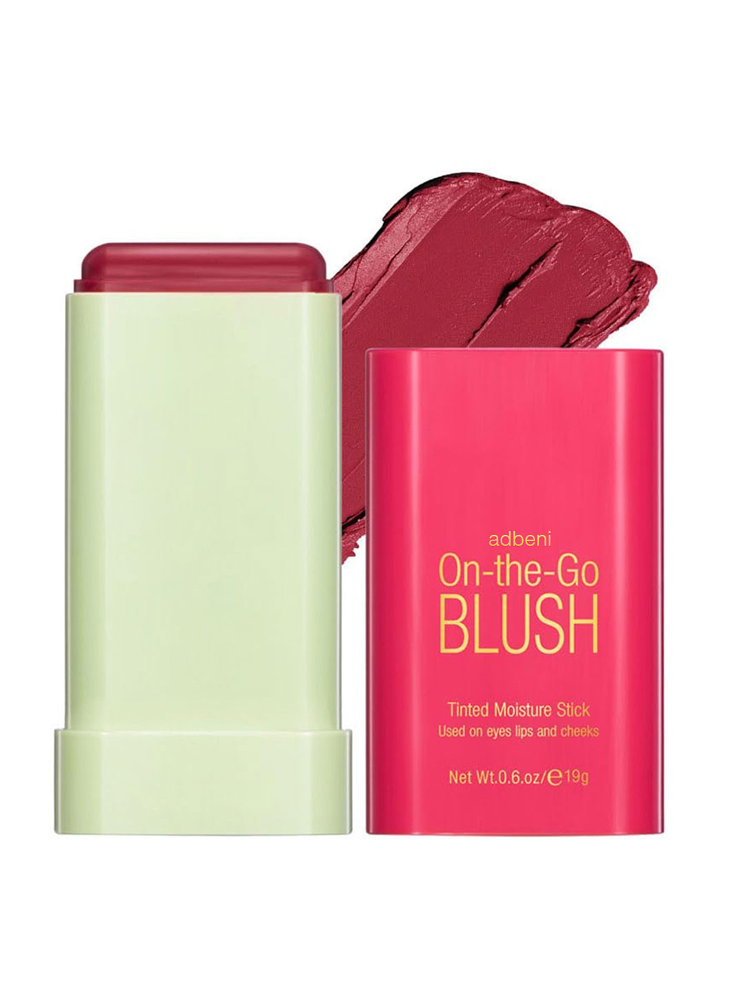 

Adbeni On the Glow Tinted Moisture Stick Hydrating Face & Blush Balm - 19g Shade - Ruby, Red
