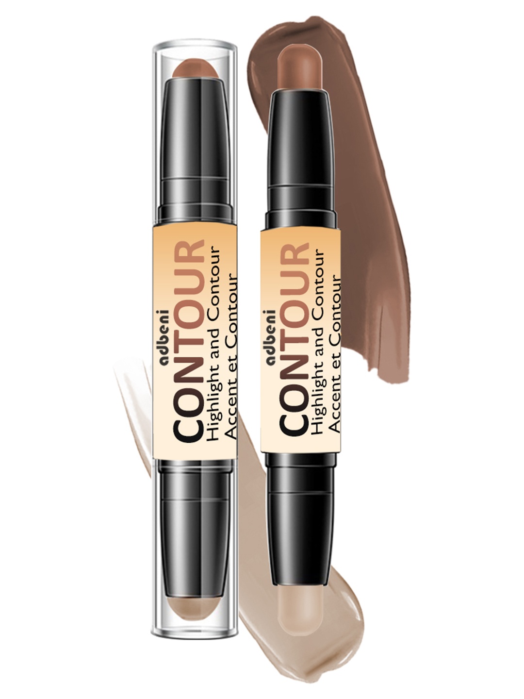 

Adbeni Professional Contour & Highlighter Stick - 10 gm - Shade 01, Cream