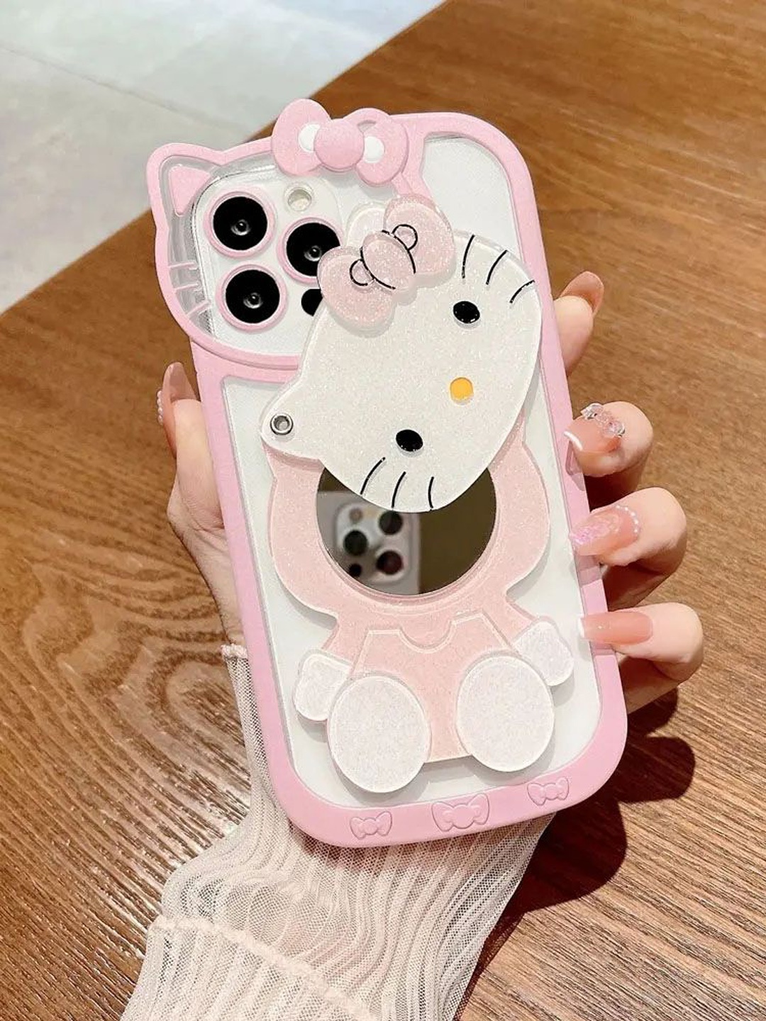 

Luxury Kase Solid Printed iPhone 14 Pro Max Back Case Mobile Accessories, Pink