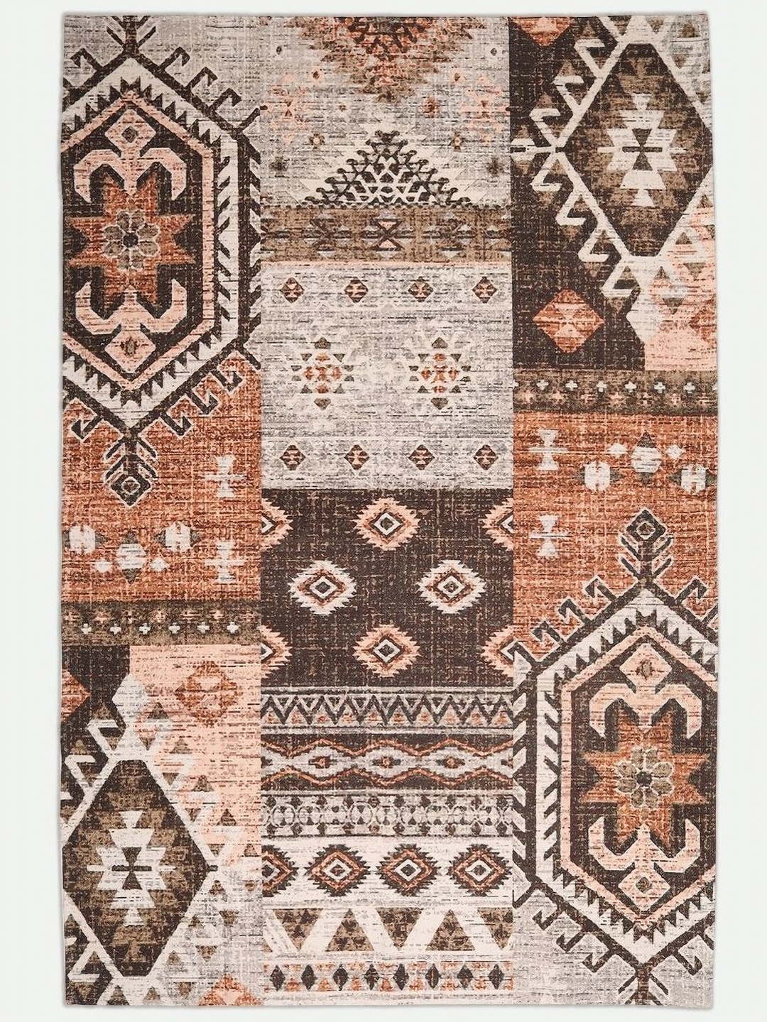 

Art Avenue Brown Ethnic Motifs Cotton Carpet