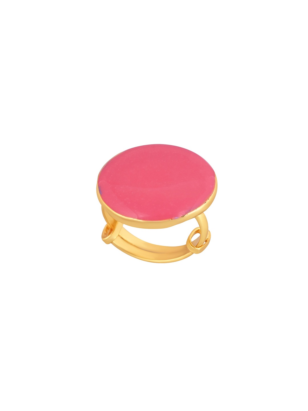 

House of Pataudi Gold-Plated Enamelled Finger Ring