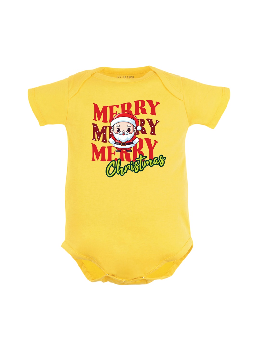 

FFLIRTYGO Infants Printed Cotton Bodysuit, Yellow