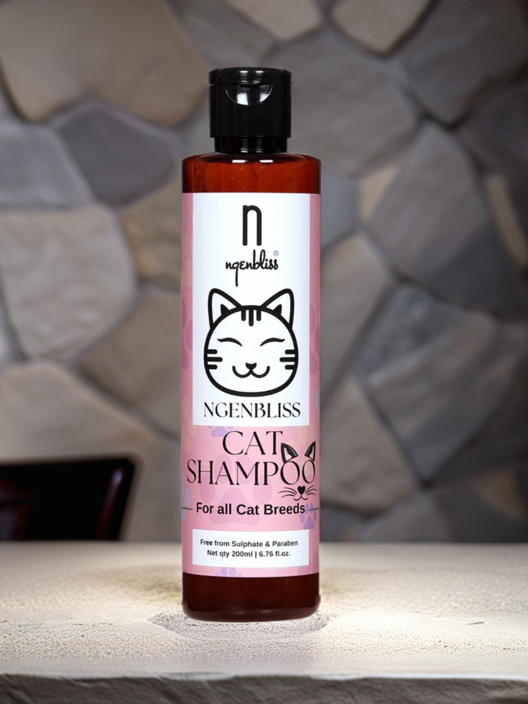 

NGENBLISS Cat Shampoo For All Cat Breeds-200ml, White