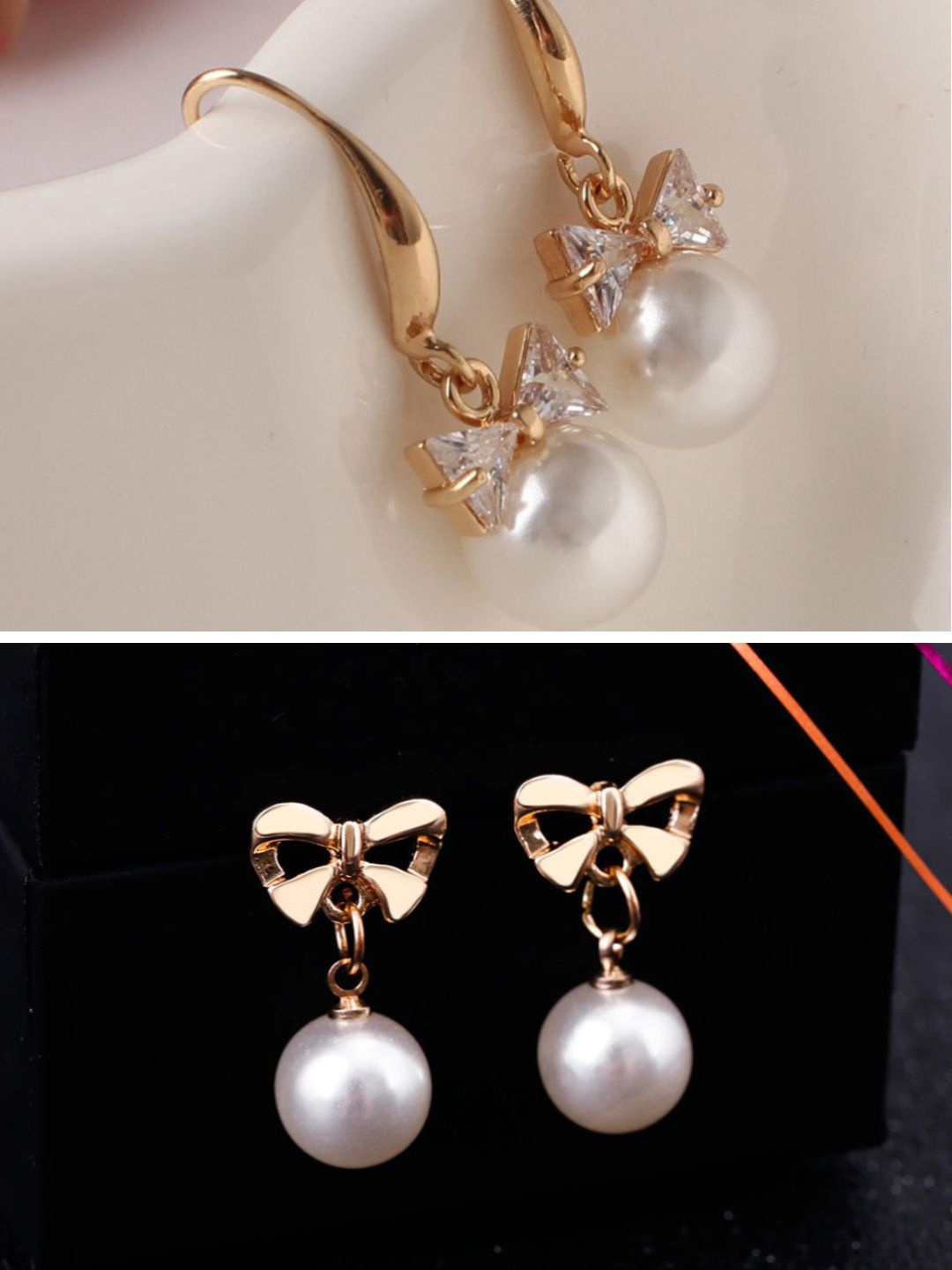 

DressBerry Contemporary Drop Earrings, Gold