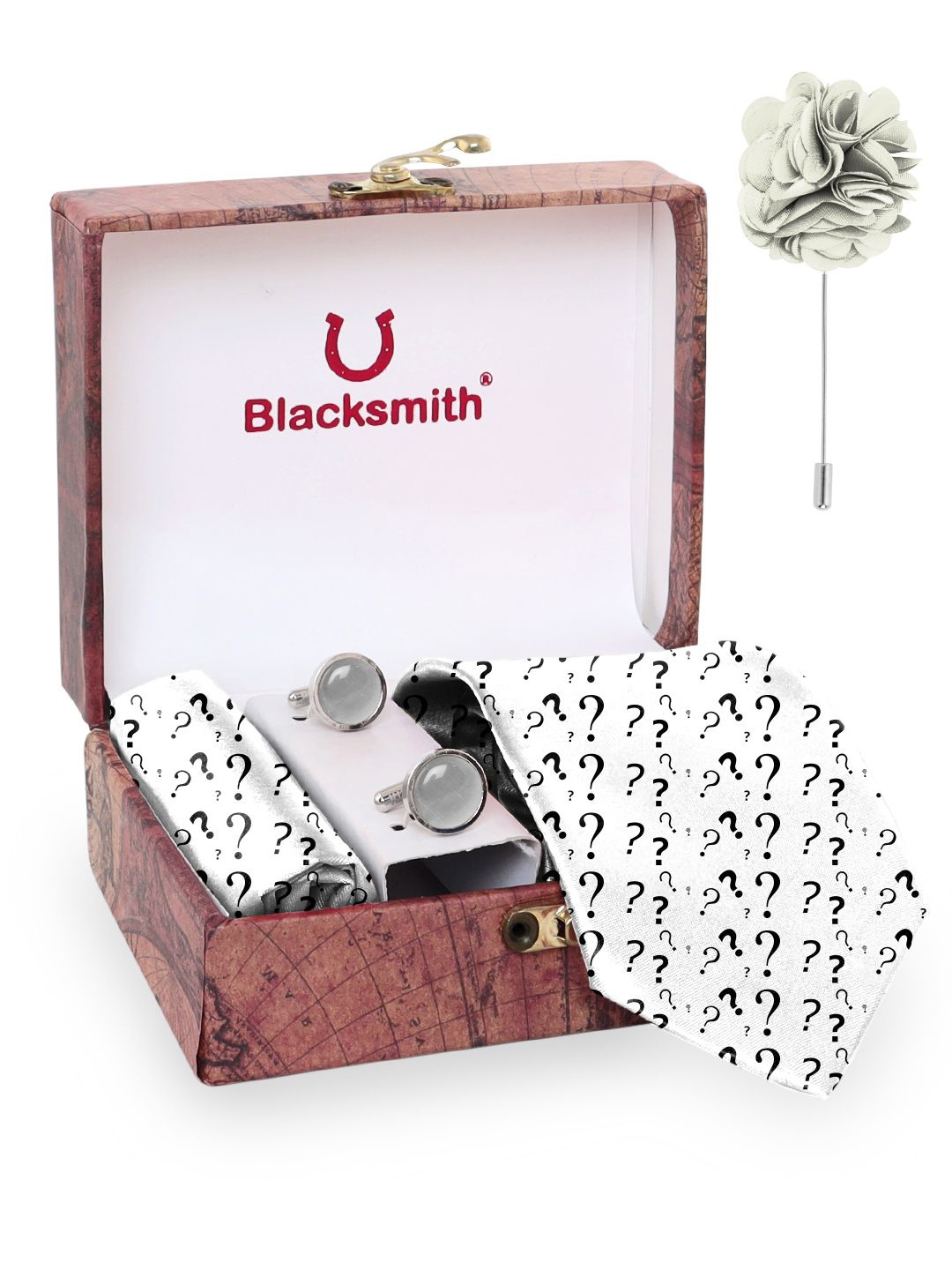 

Blacksmith Men Accessory Gift Set, White