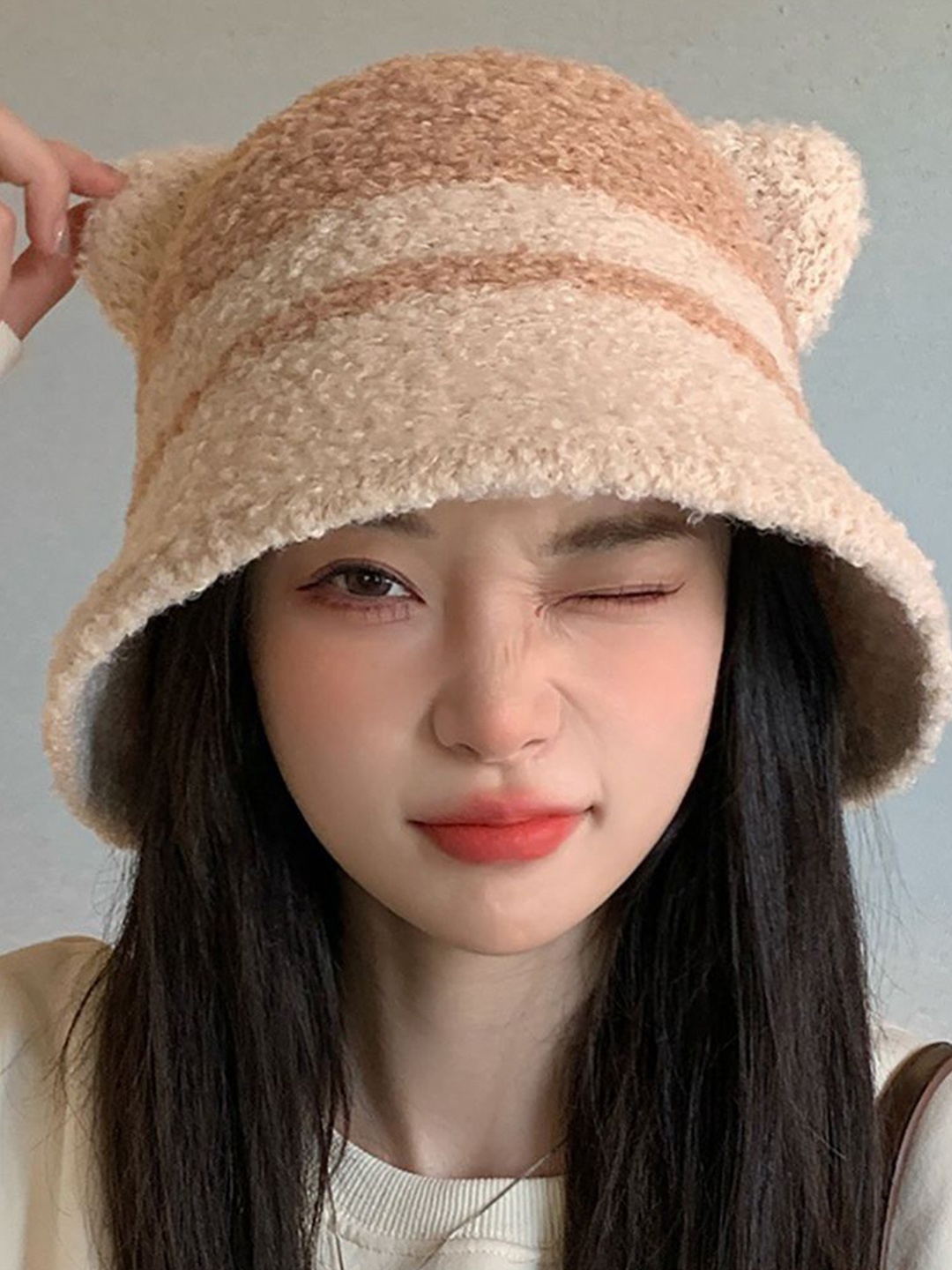 

StyleCast x Revolte Women Colourblocked Beanie, Pink