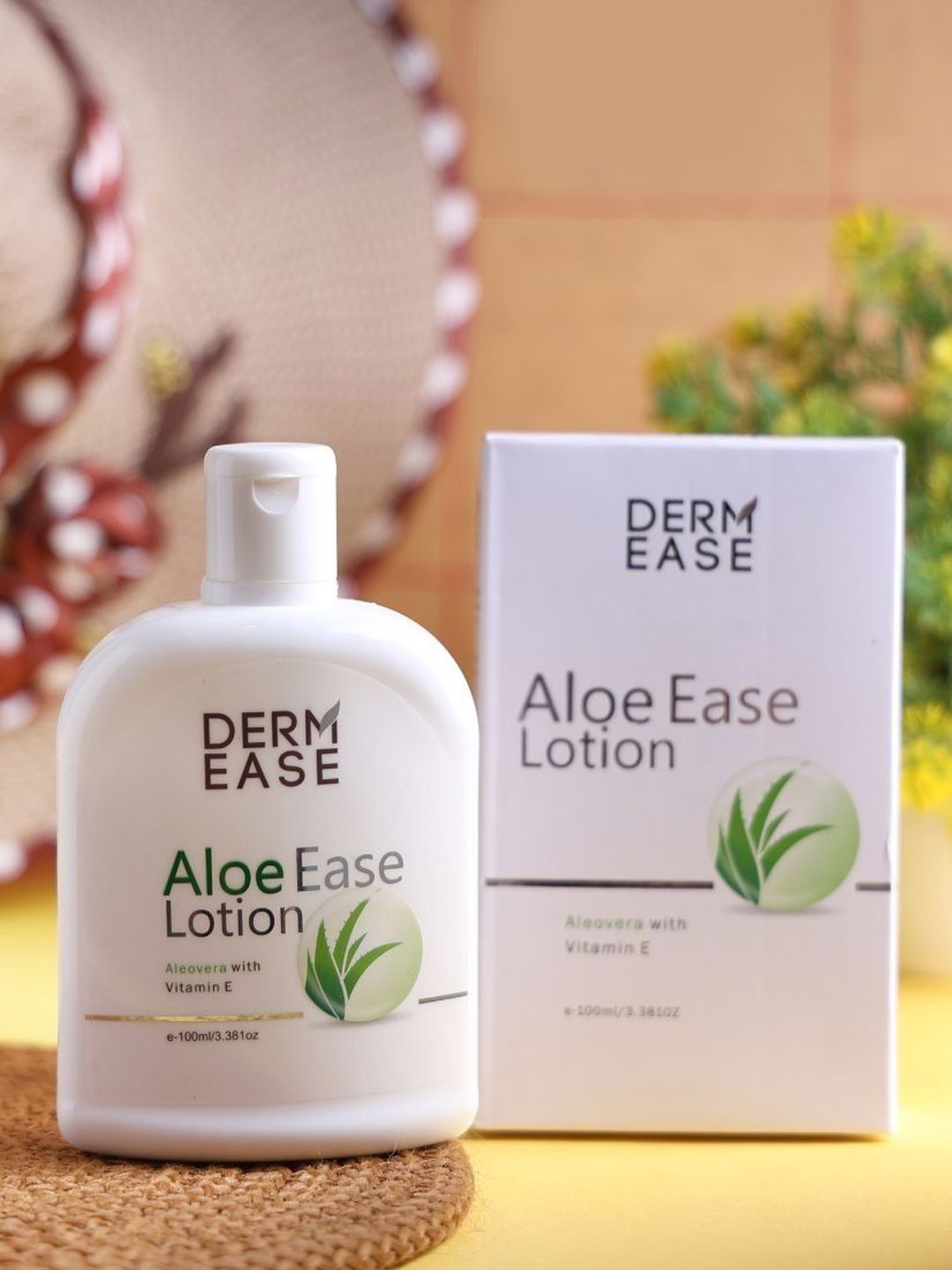 

DERMEASE Aloe Ease Lotion Aleovera with Vitamin E- 100 ml, White