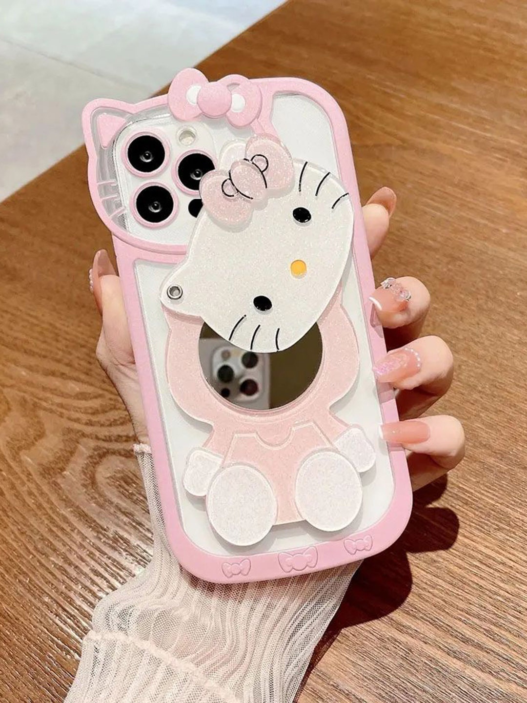 

Luxury Kase Solid Printed iPhone 15 Pro Max Back Case Mobile Accessories, Pink