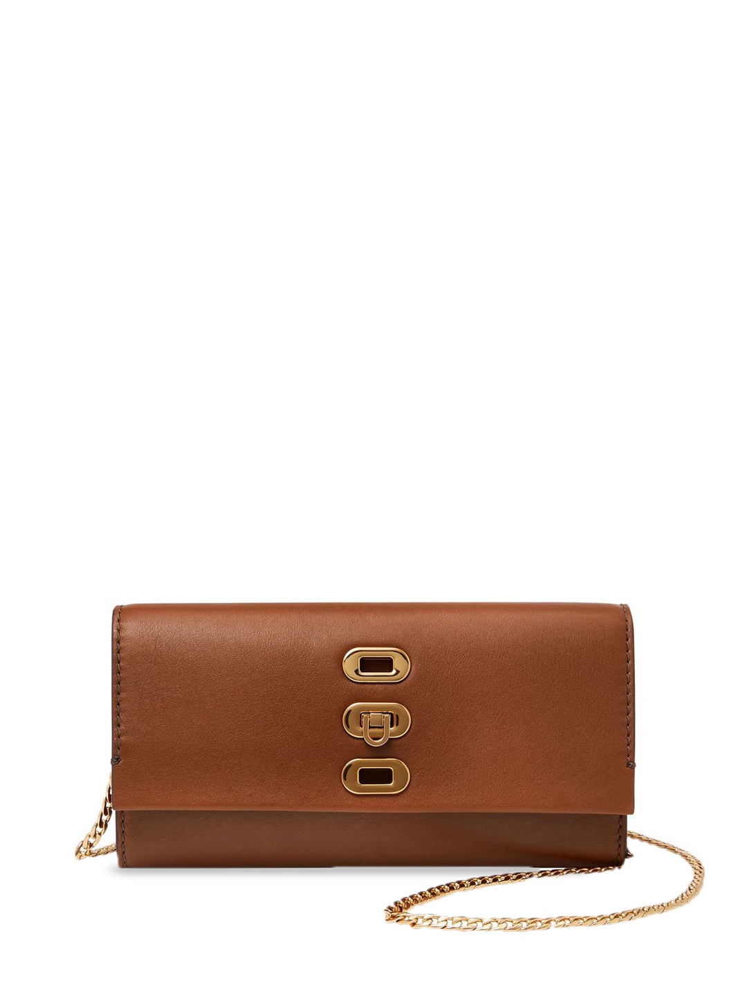 

Fossil Leather Structured Sling Bag, Brown