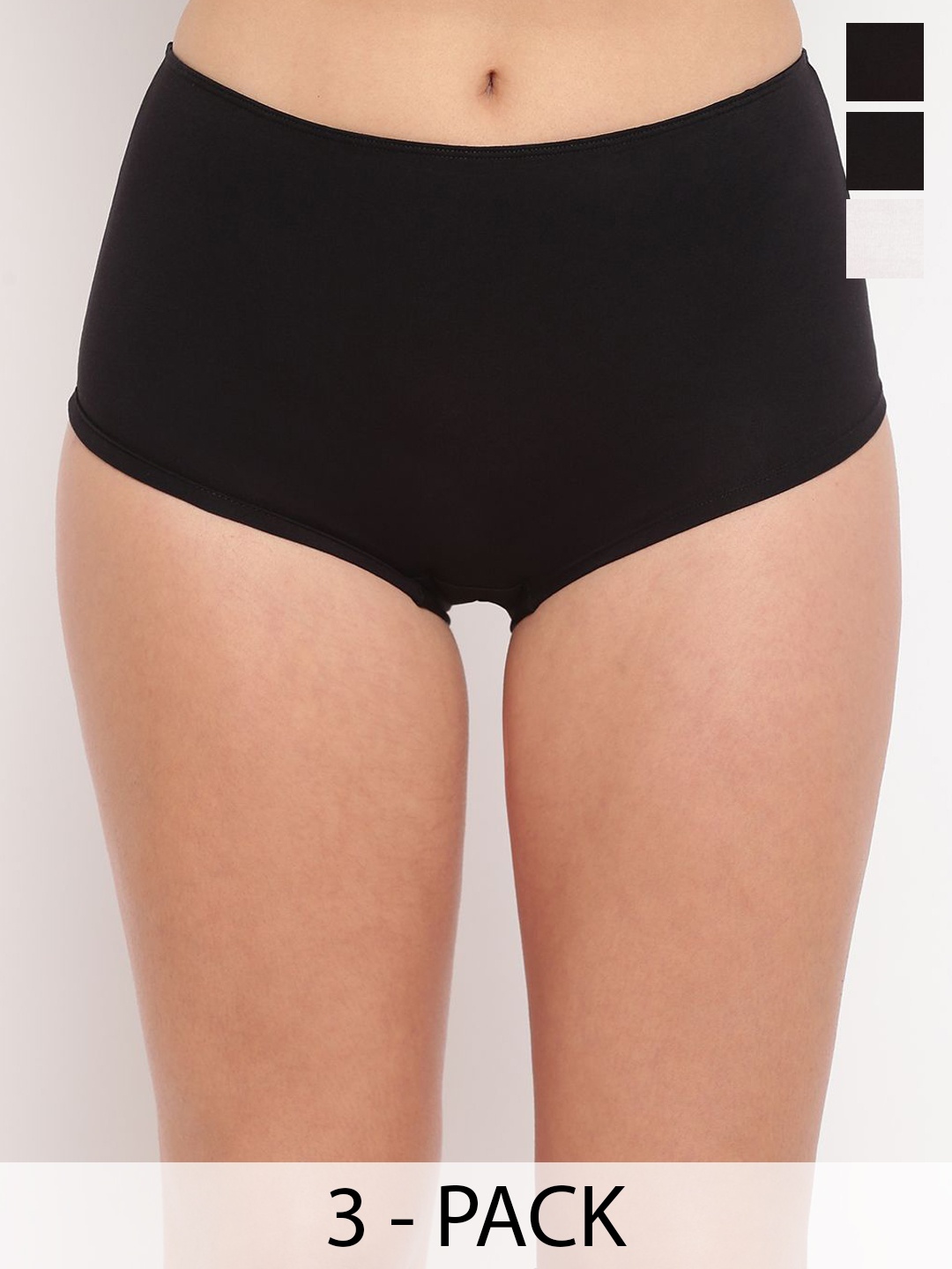

La intimo Pack of 3 Women Hanky Panky Boyshort Briefs, Black