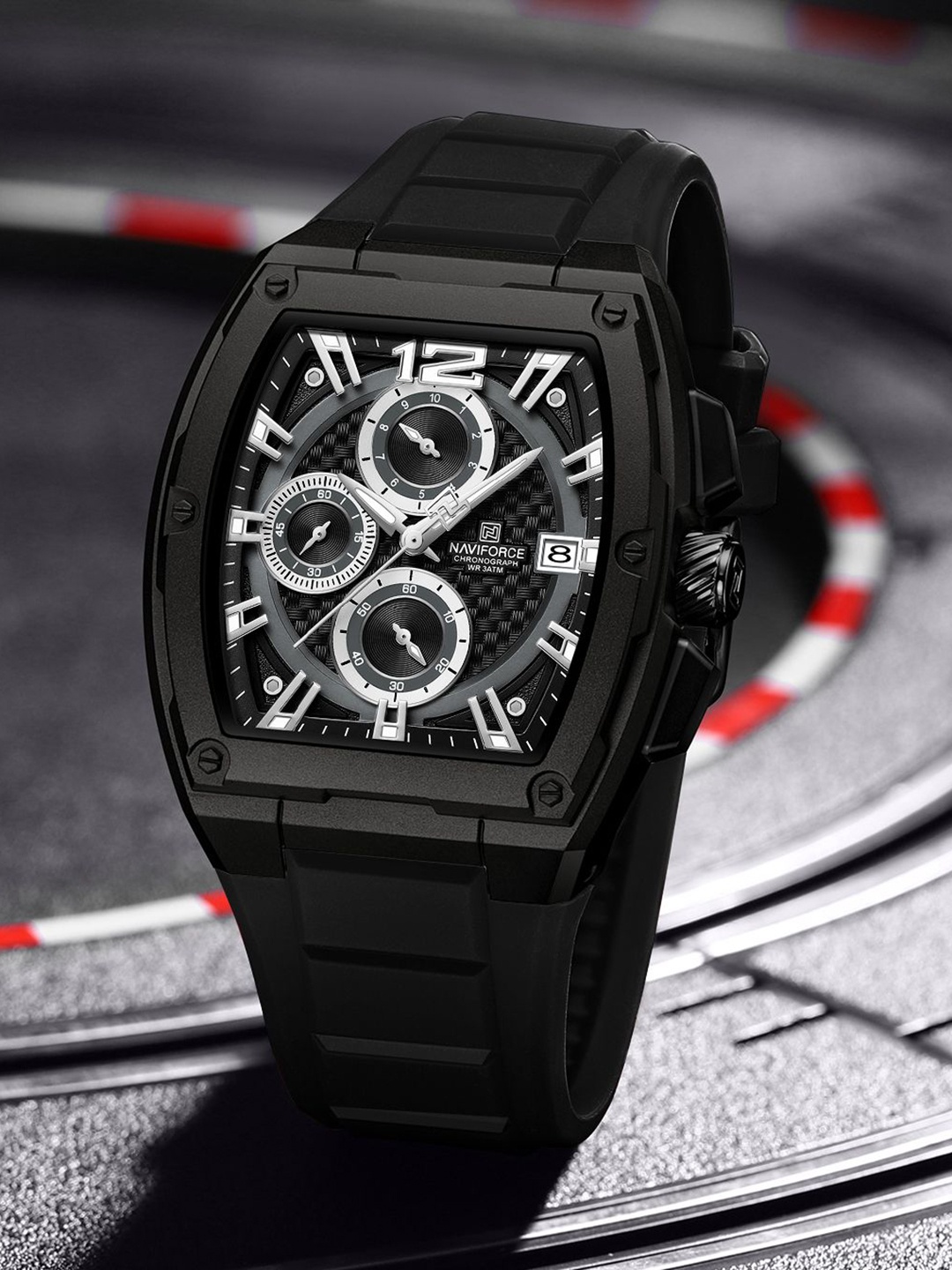 

Naviforce Men Dial & Straps Analogue Watch NF8050_B B B, Black