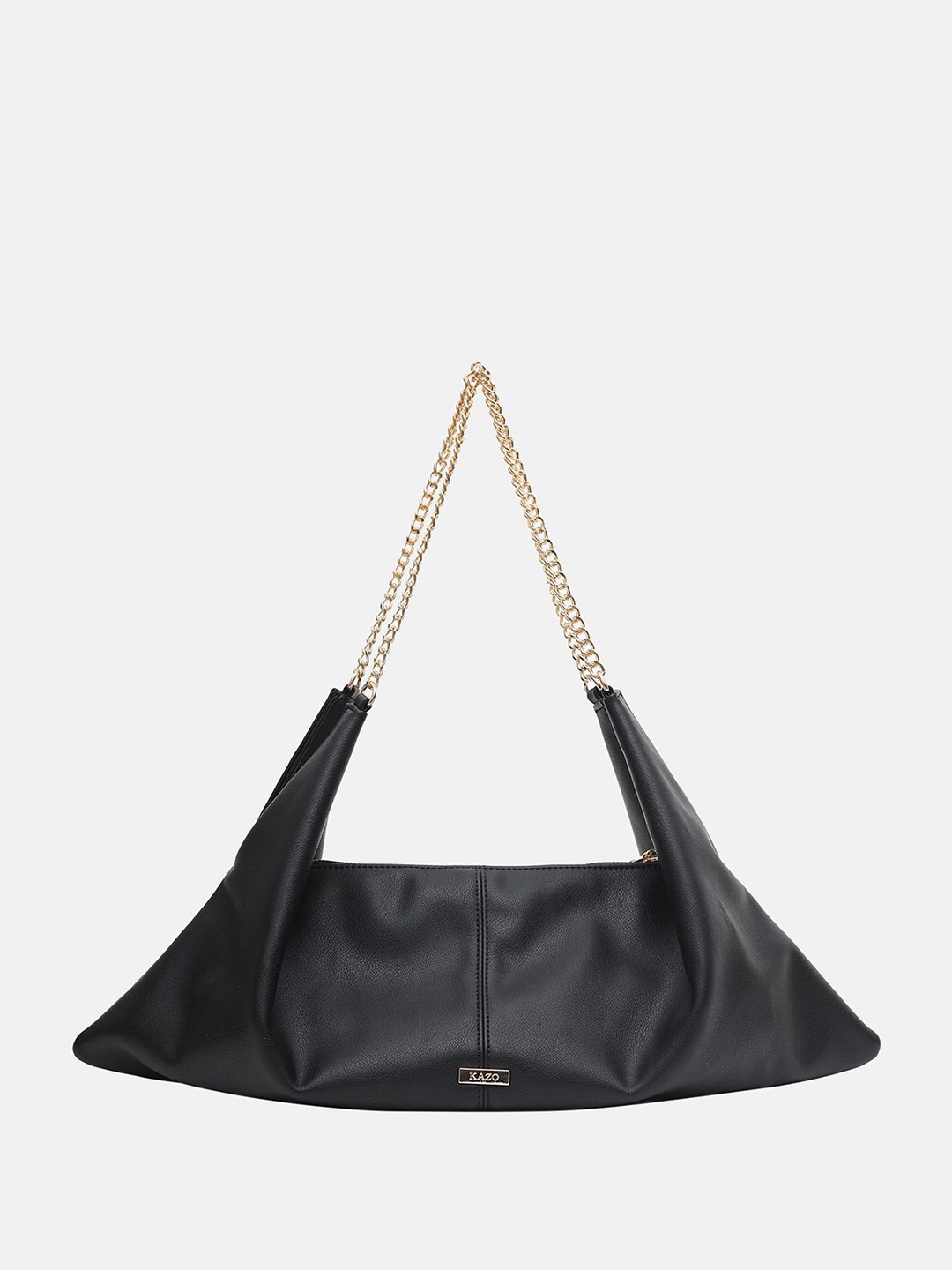 

Kazo Oversized Structured Shoulder Bag, Black