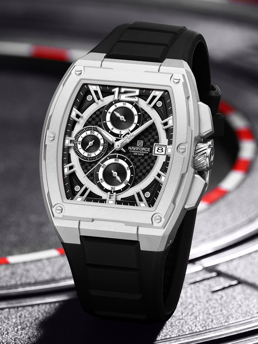 

Naviforce Men Dial & Straps Analogue Watch NF8050_S B B, Black
