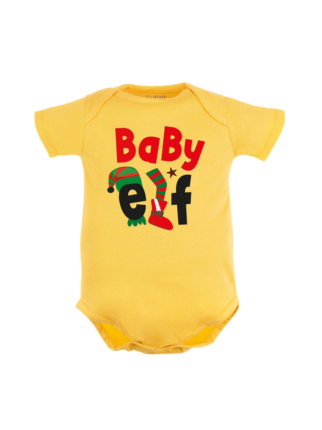 

FFLIRTYGO Infants Printed Cotton Bodysuit, Yellow