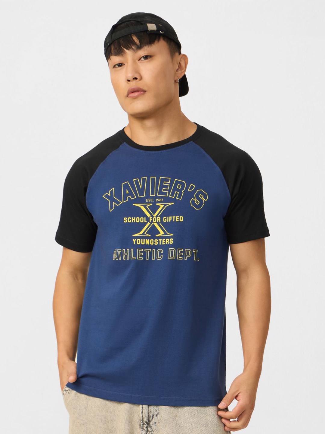 

The Souled Store Men Typography Printed T-shirt, Blue