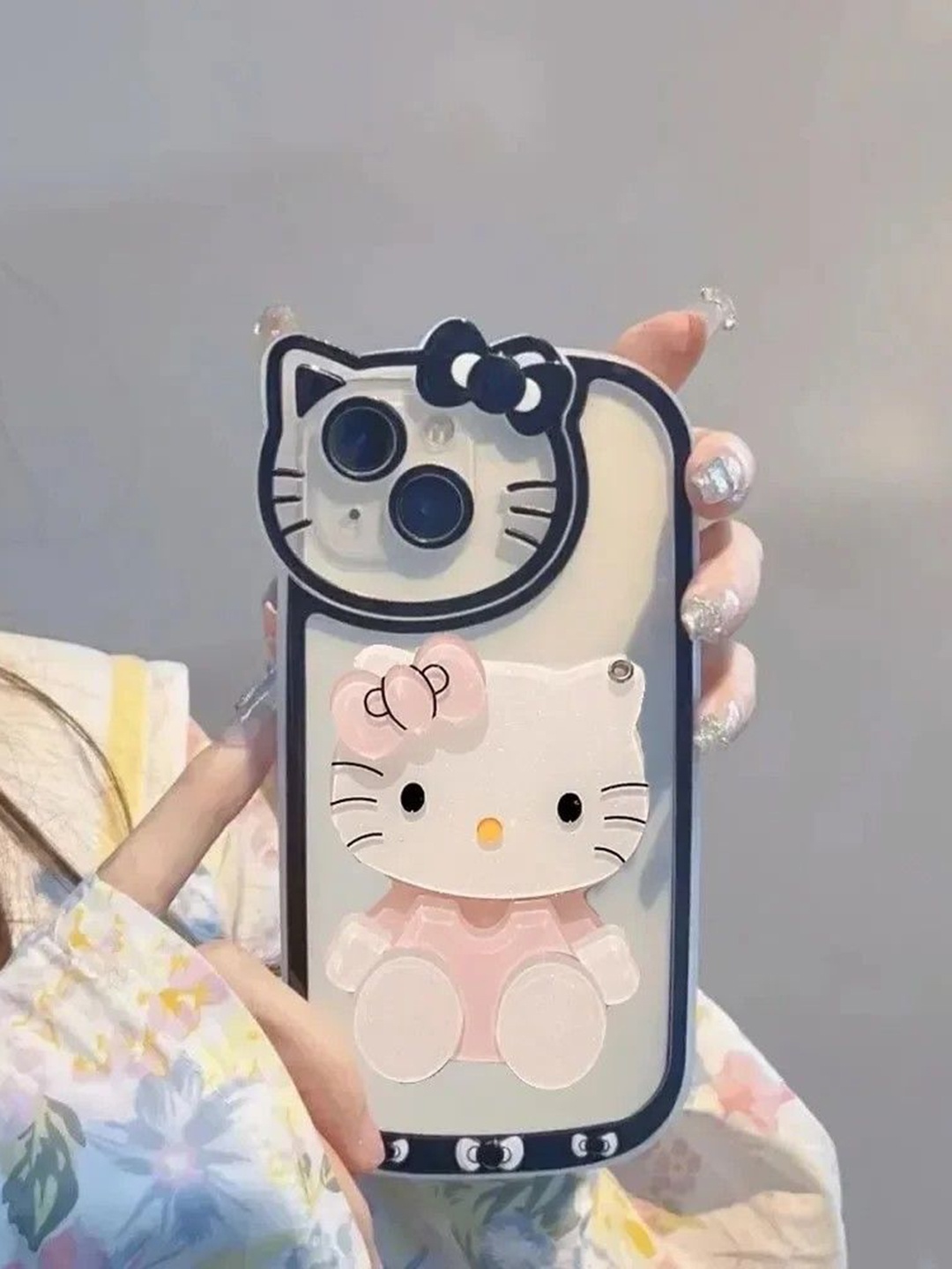 

Luxury Kase Solid Printed iPhone 15 Back Case Mobile Accessories, Black
