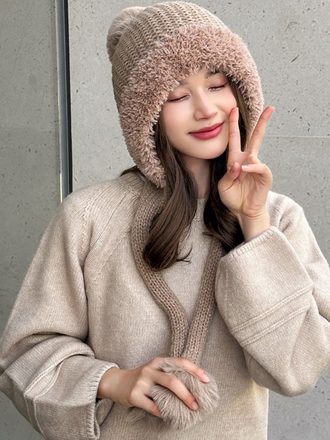 

StyleCast x Revolte Women Casual Beanie Caps, Khaki