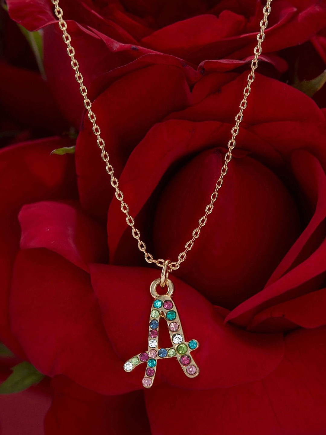 

Accessorize Initial-A Pendants with Chains, Gold