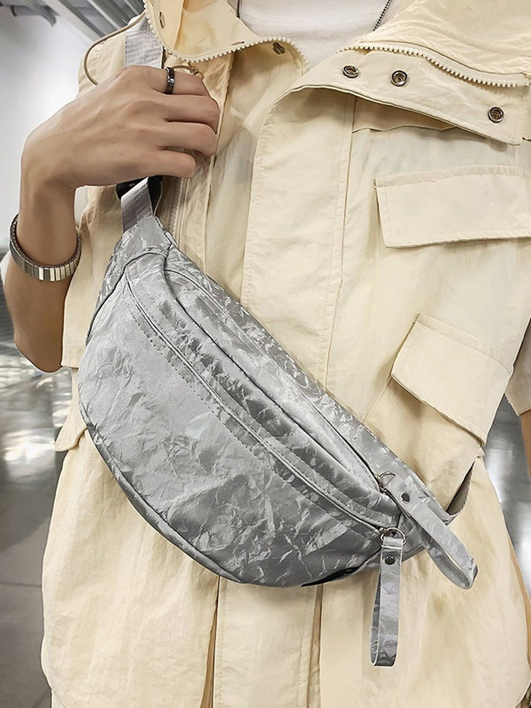 

StyleCast Checked Fanny Pack, Na