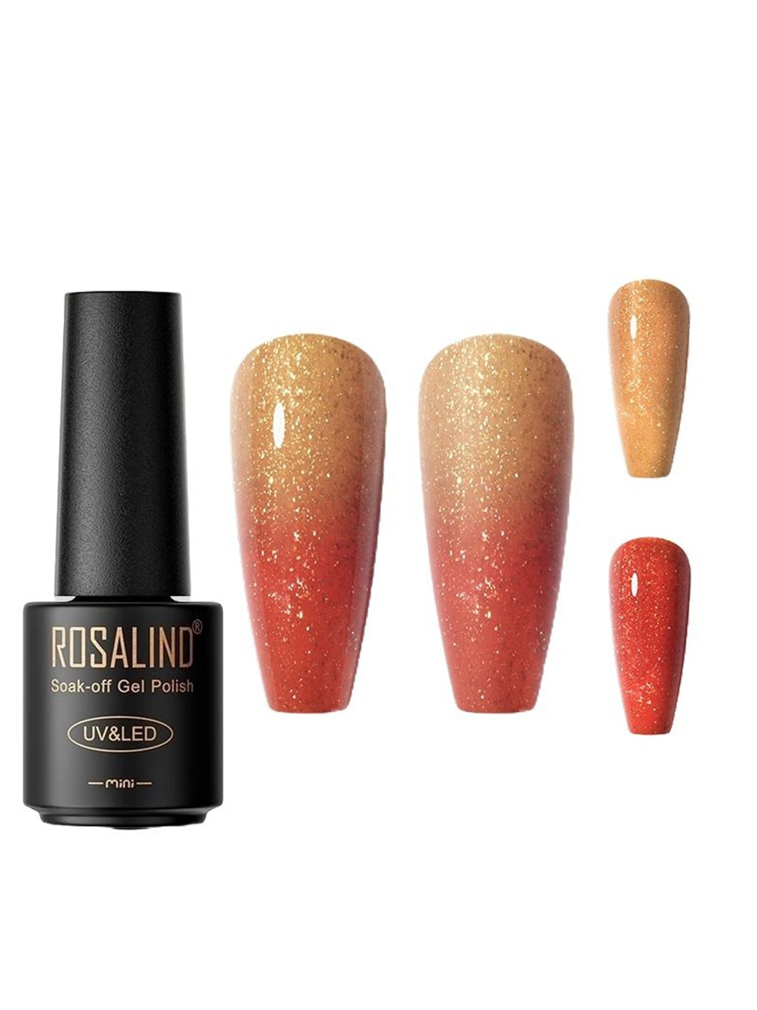 

ROSALIND Soak-Off Long Wearing UV LED Gel Polish - 7 ml - C233, Orange