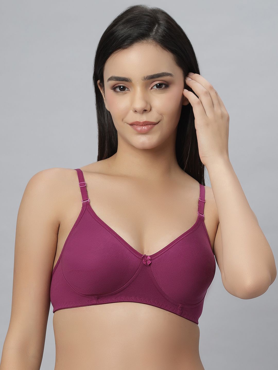 

Anoma Cotton Full Coverage Lightly Padded T-shirt Bra, Magenta