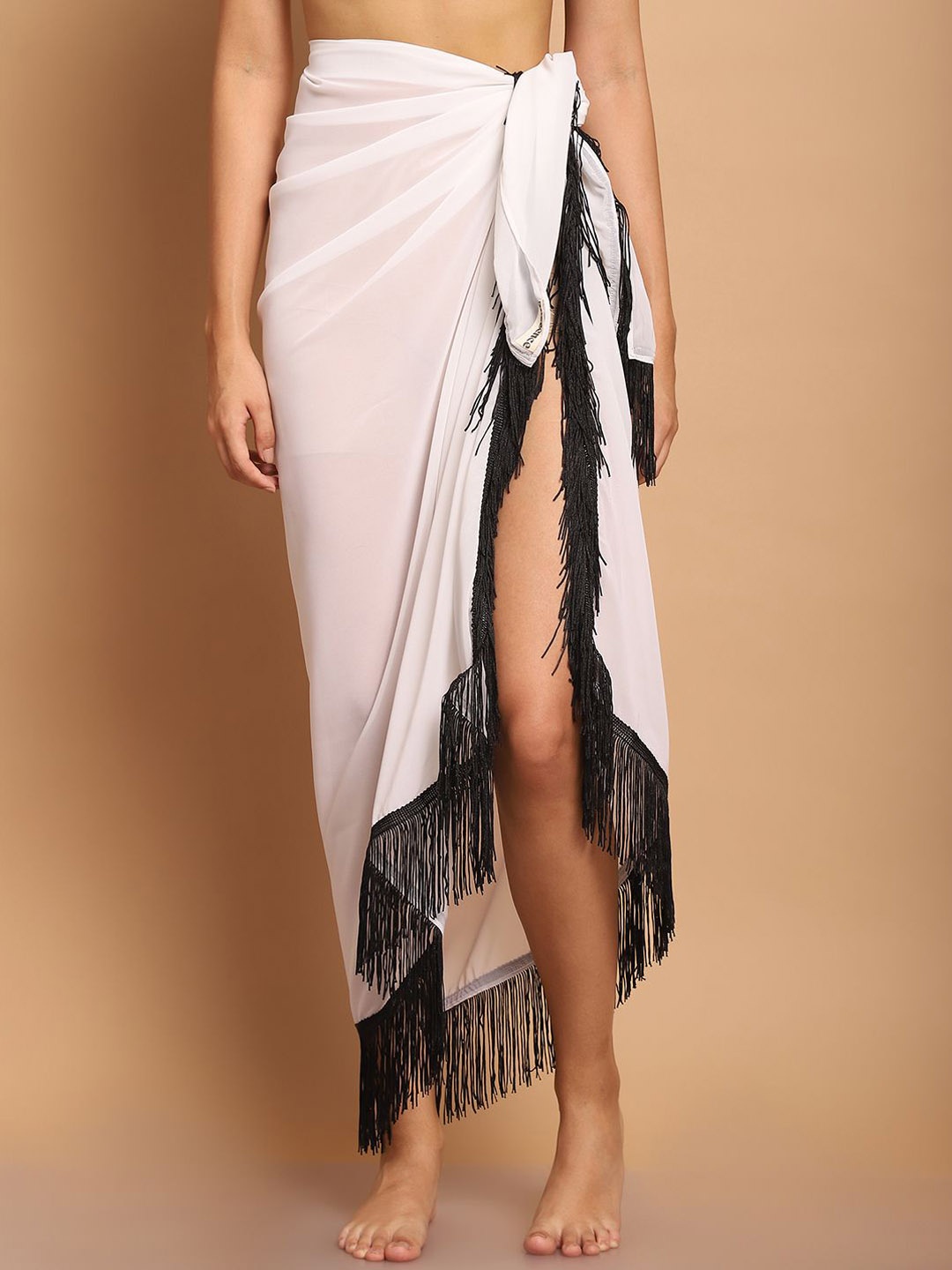 

Blissence Women Long Cover-Up Sarong, White