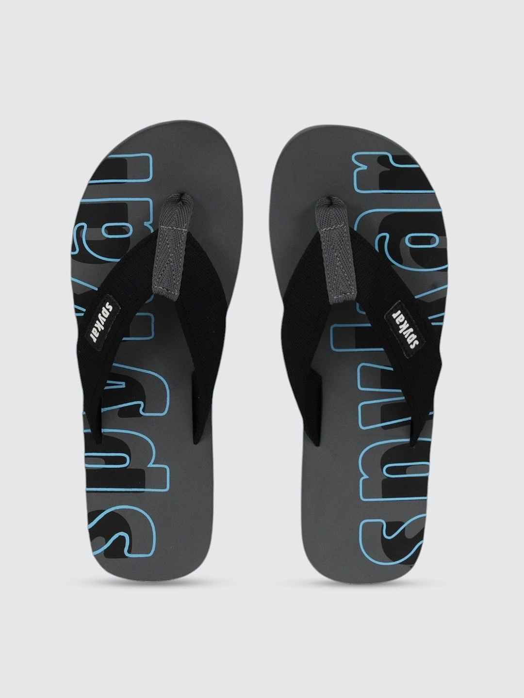 

SPYKAR Men Printed Thong Flip-Flops, Grey