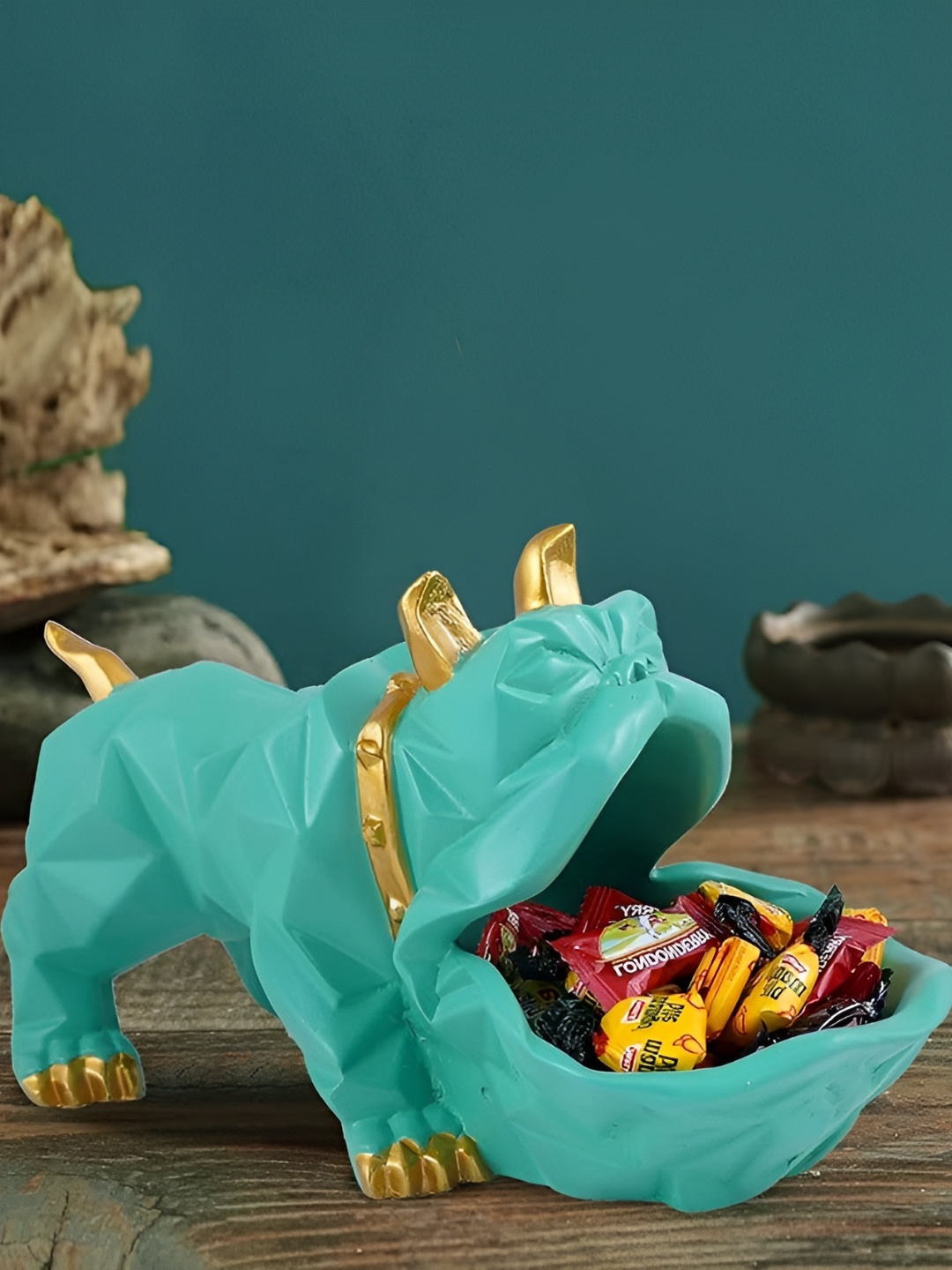 

Bulldog Design Storage Holder, Green