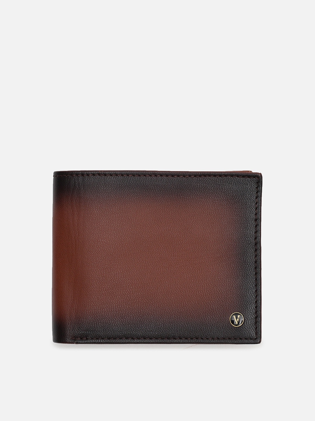 

Van Heusen Men Leather Two Fold Wallet, Black