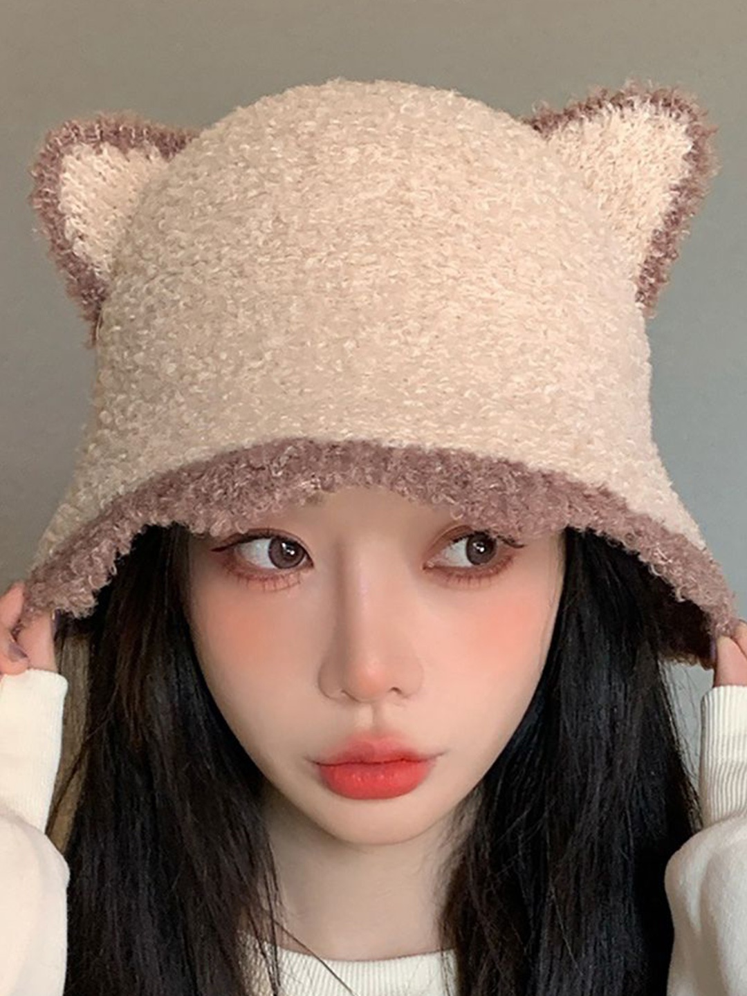 

StyleCast x Revolte Women Beanie Caps, Beige