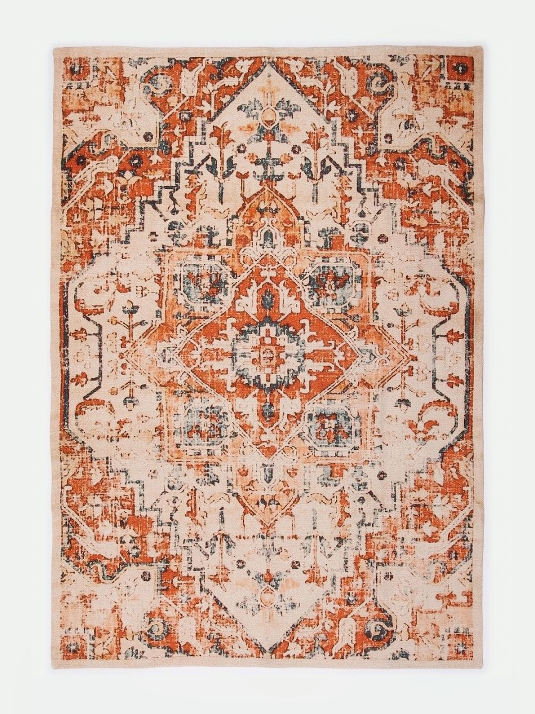 

Art Avenue Orange Ethnic Motifs Cotton Carpet