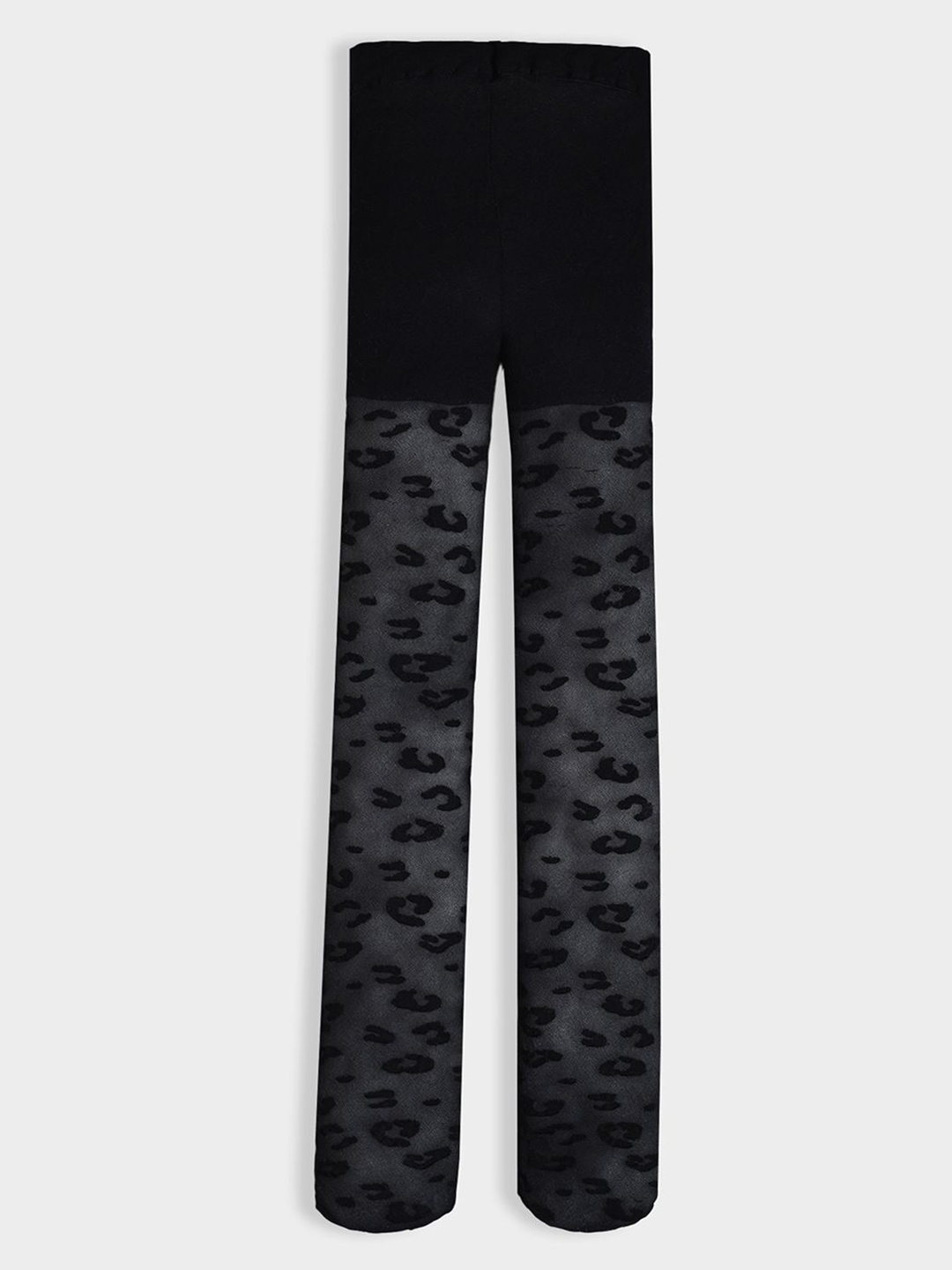 

MiArcus Girls Printed Thigh-High Stockings, Black