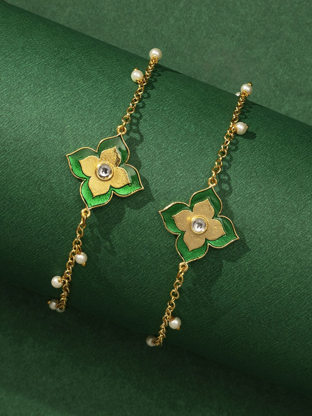 

TEEJH Gold-Plated Anklet