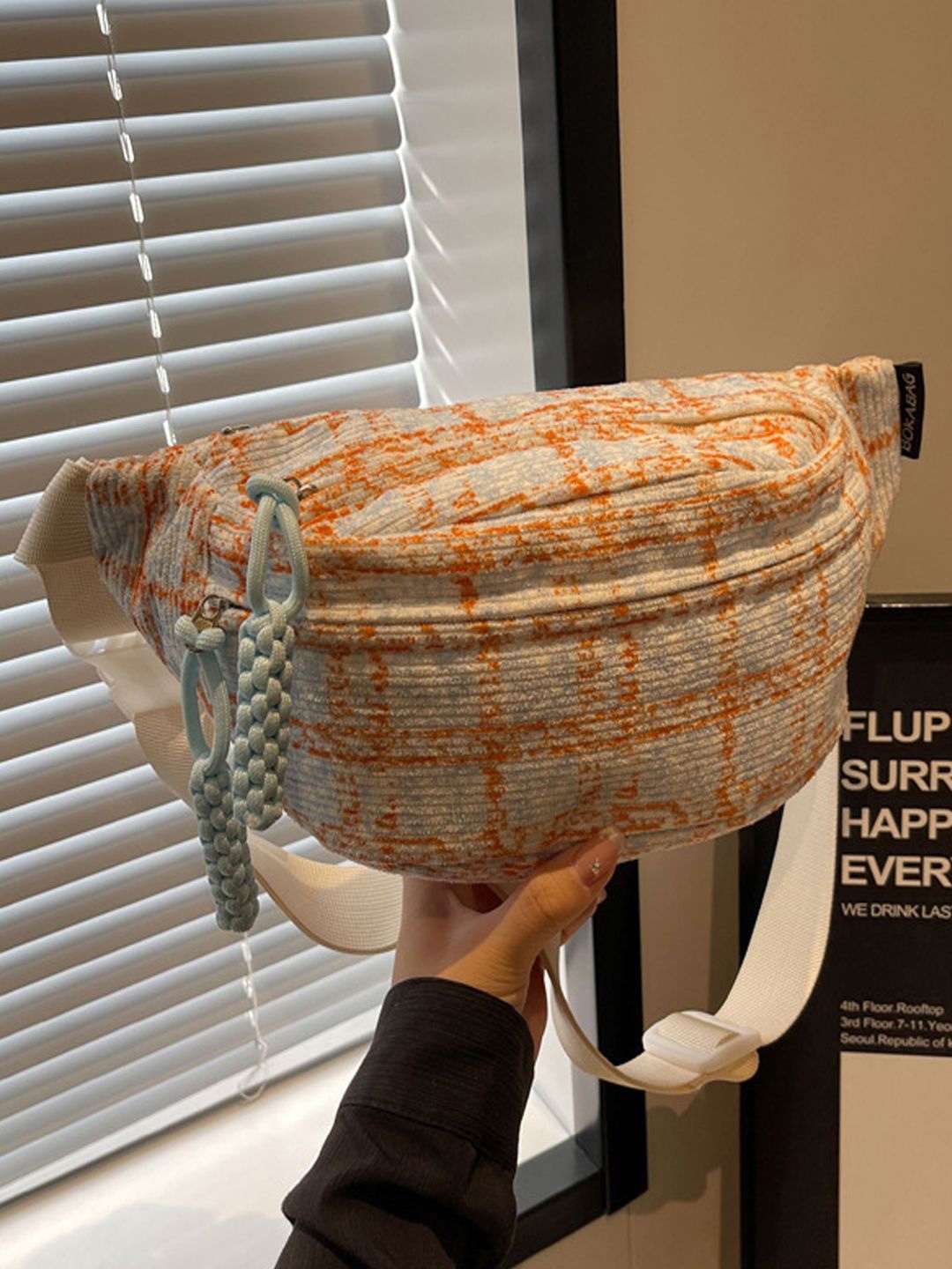 

StyleCast Checked Fanny Pack, Na