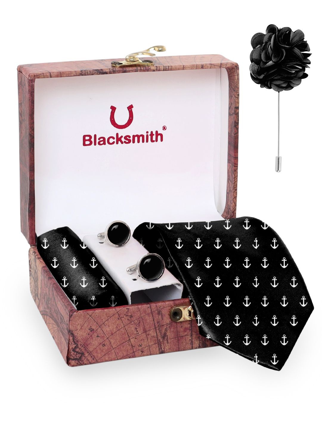

Blacksmith Men Accessory Gift Set, Black
