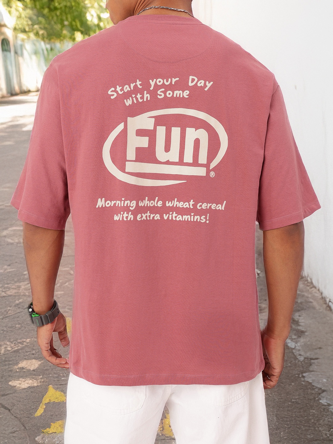 

Kook N Keech Subculture Swag Printed Oversized T-shirt, Rose