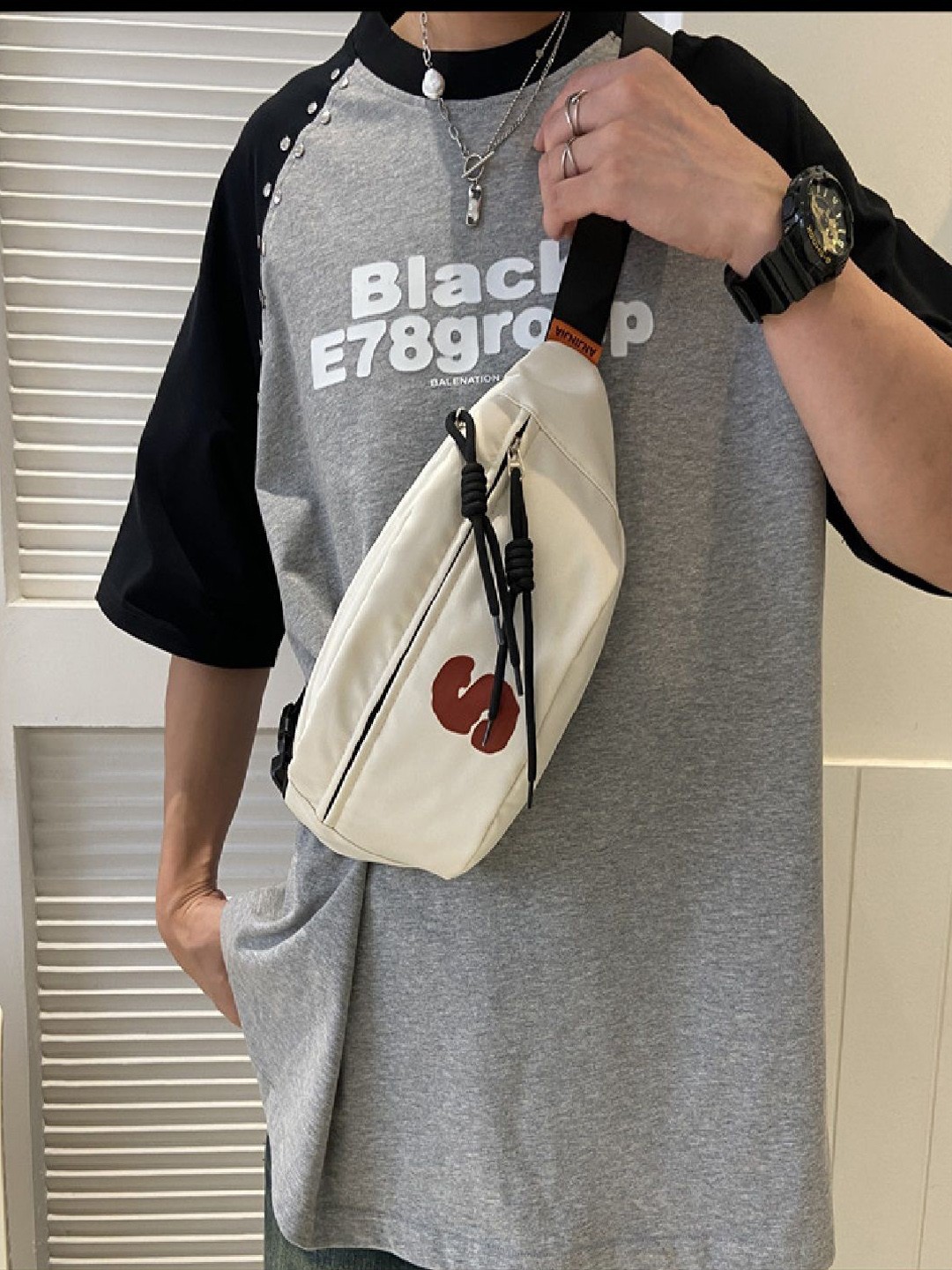 

StyleCast Checked Fanny Pack, Na