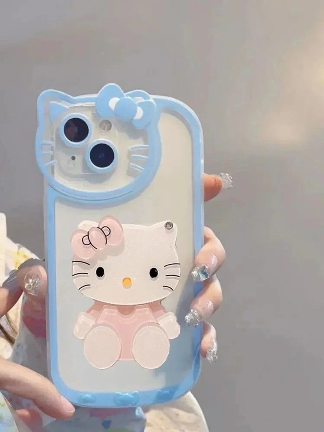 

Luxury Kase Solid Printed iPhone 15 Back Case Mobile Accessories, Blue