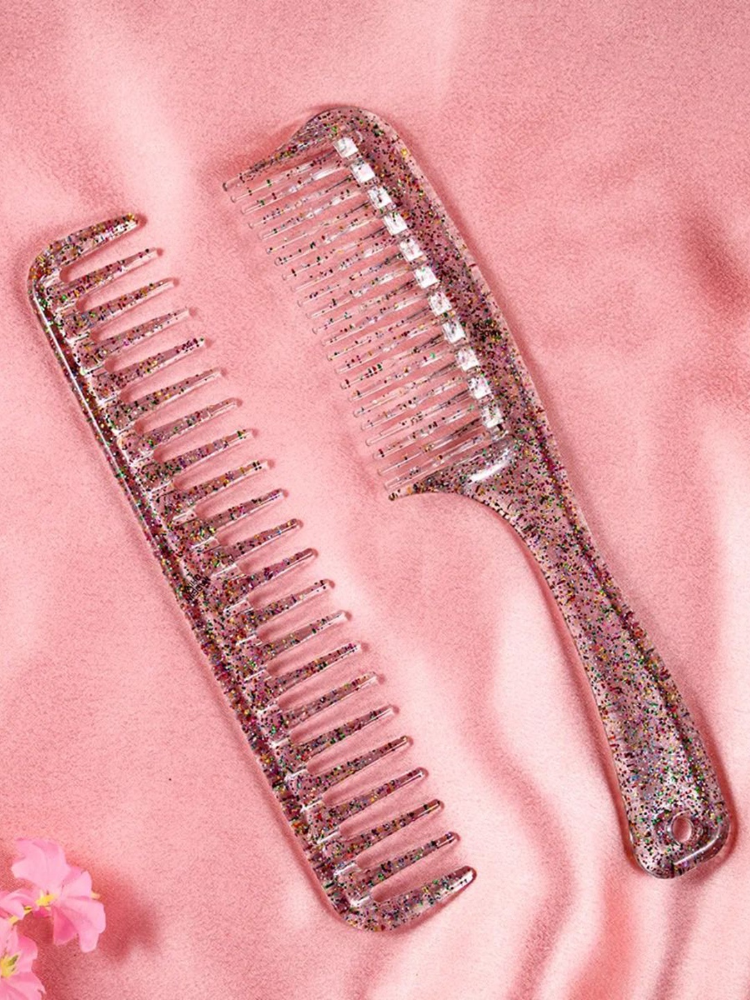 

Jewelz Set Of 2 Wave & Wide Comb For Hair Smoothening, Beige