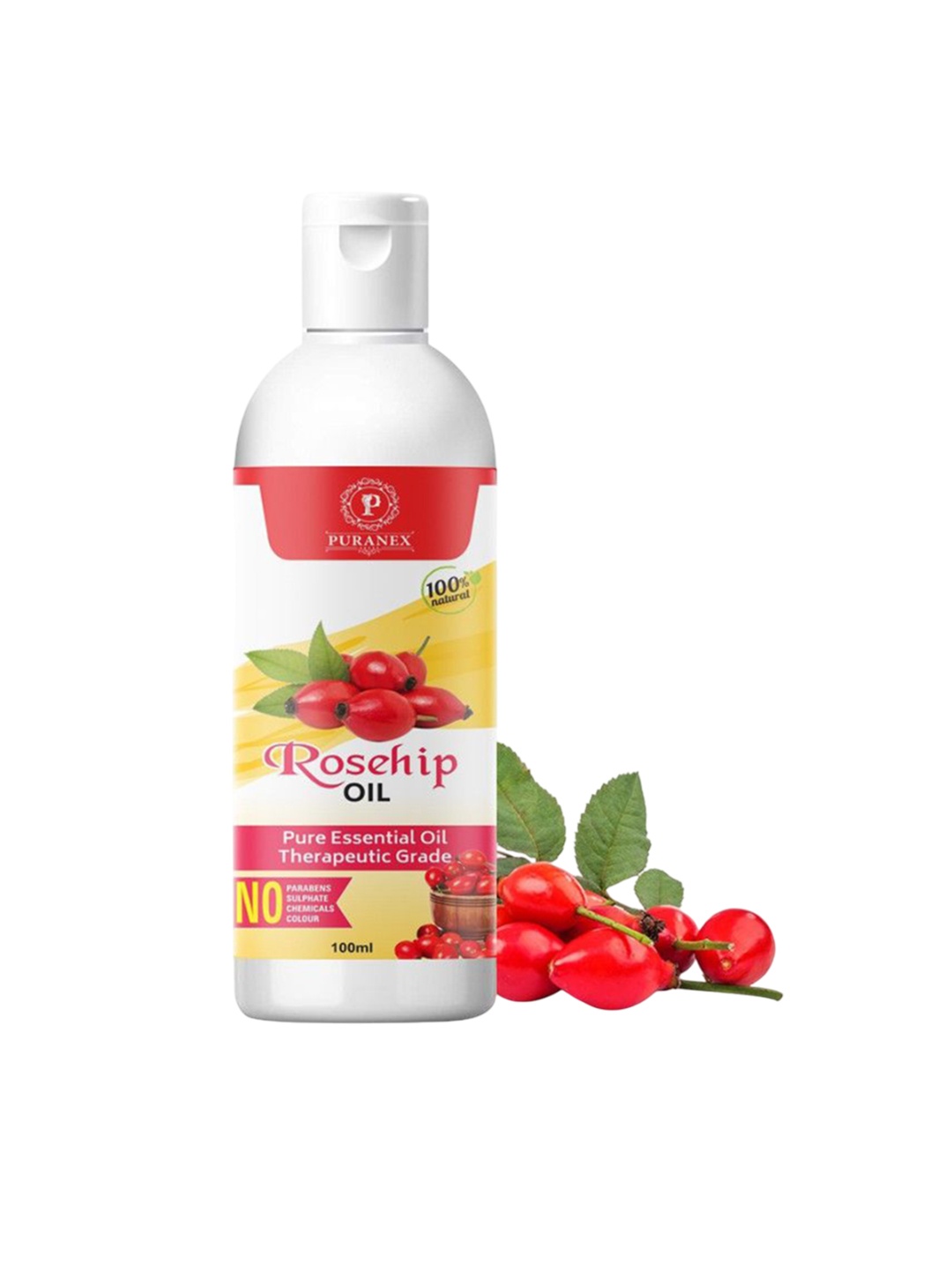 

Puranex 100% Pure & Natural Rosehip Oil - 100 ml, Transparent