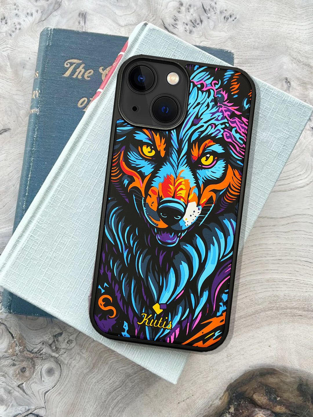 

TREEMODA Quirky Printed iPhone 13 Back Case Mobile Accessories, Black