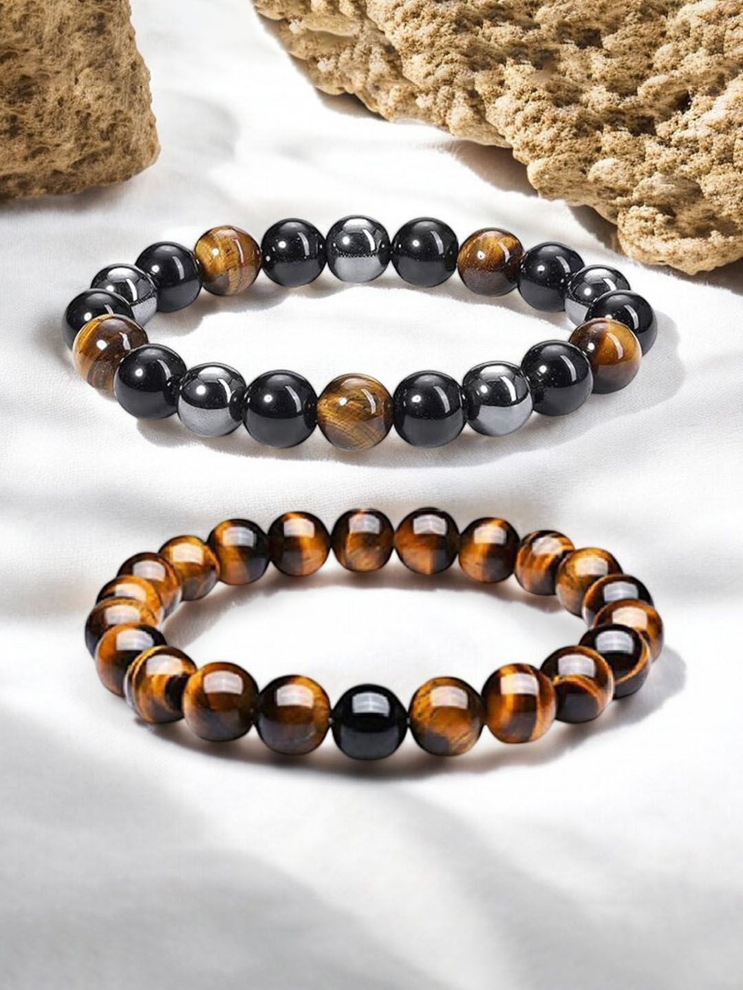 

Jewels Galaxy Men 2 Handcrafted Bracelet, Brown
