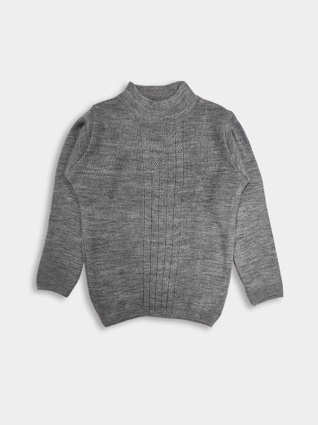 

Here&Now X Game Begins Girls Acrylic Ribbed Pullover, Grey