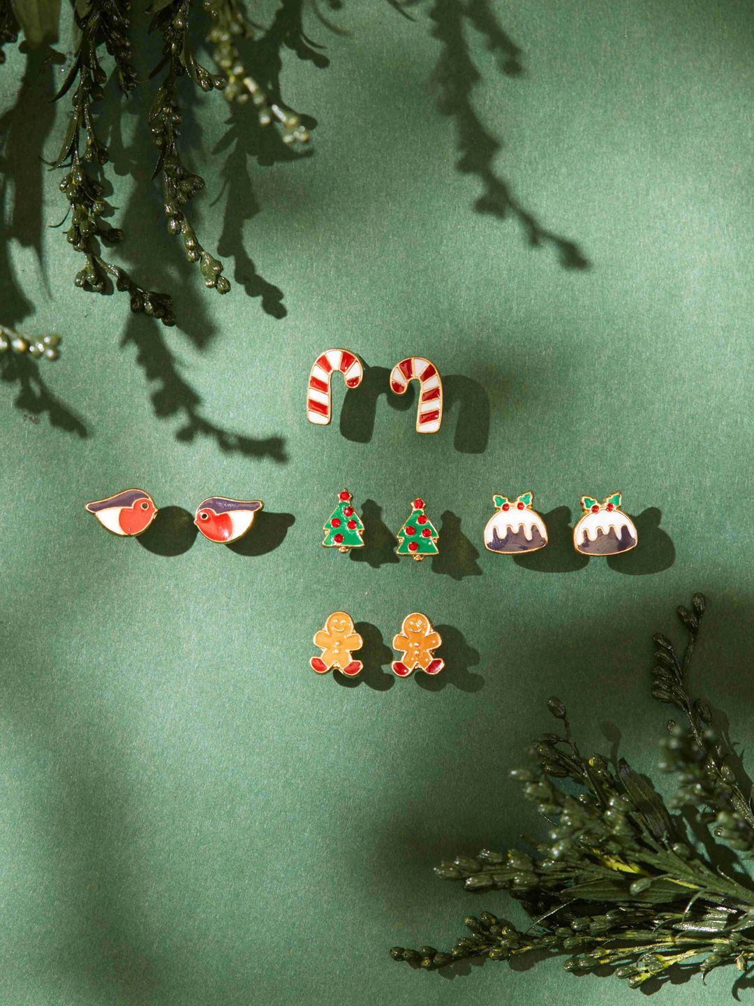 

Accessorize Geometric Studs Earrings, Multi