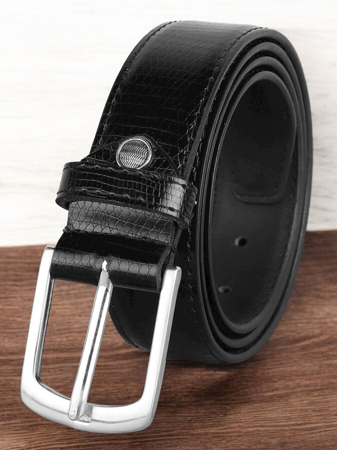

Metronaut Men PU Formal Belt, Black